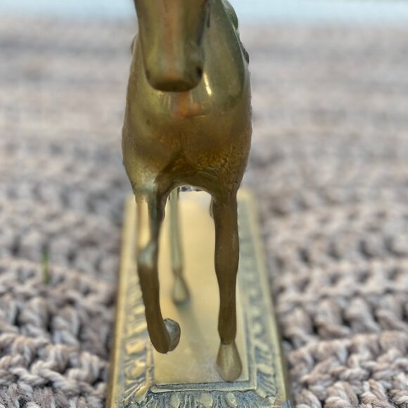 5-(VHD) Vintage.1970s. Rare. Brass. Unicorn. - Picture 3 of 6